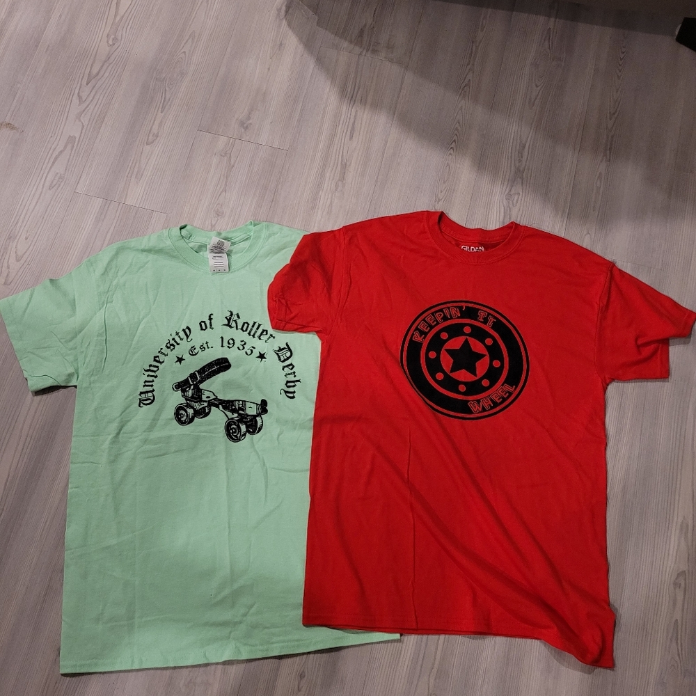 Roller derby skate shirts